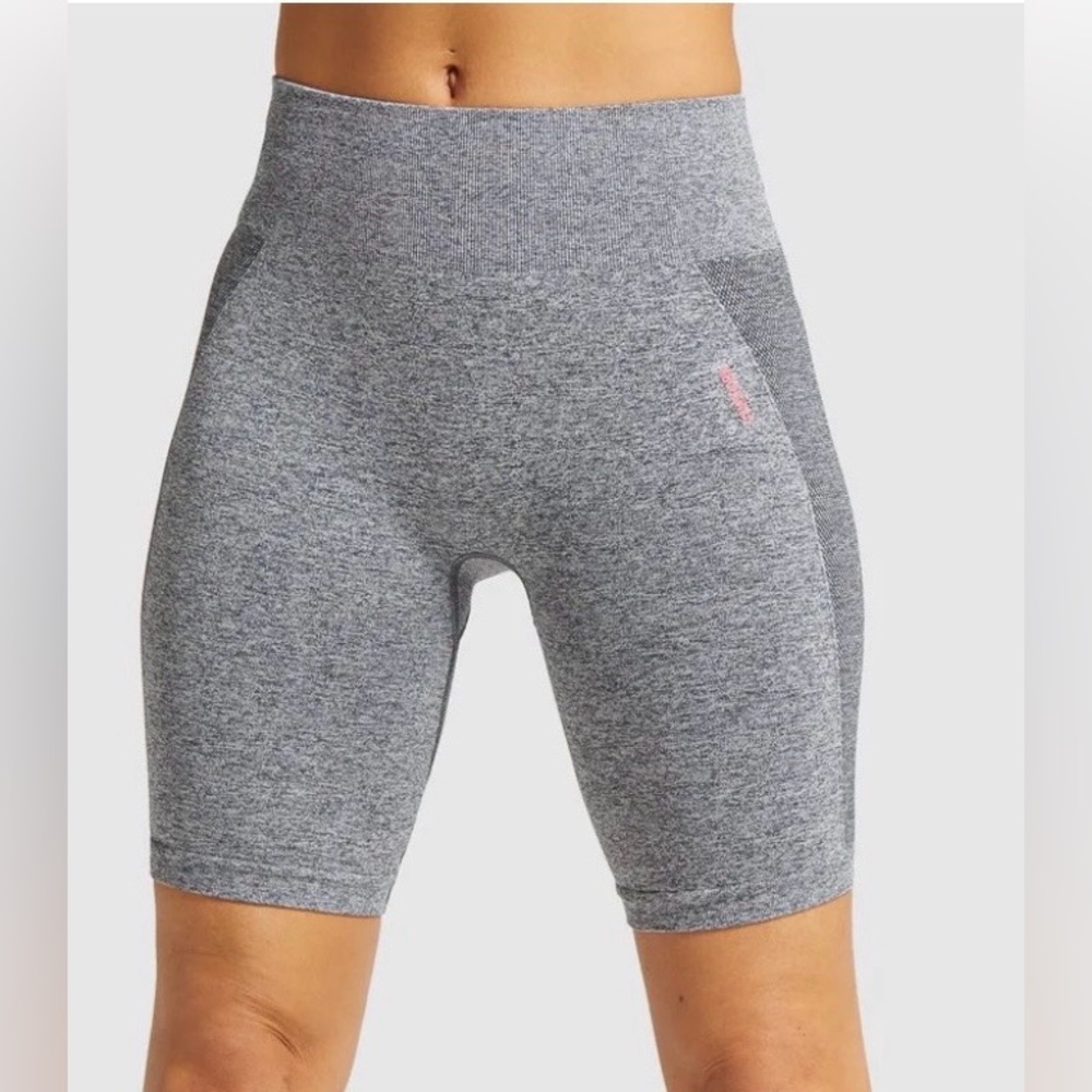 Gymshark Vital Seamless Shorts Khaki Marl Size S / M   (0152)
